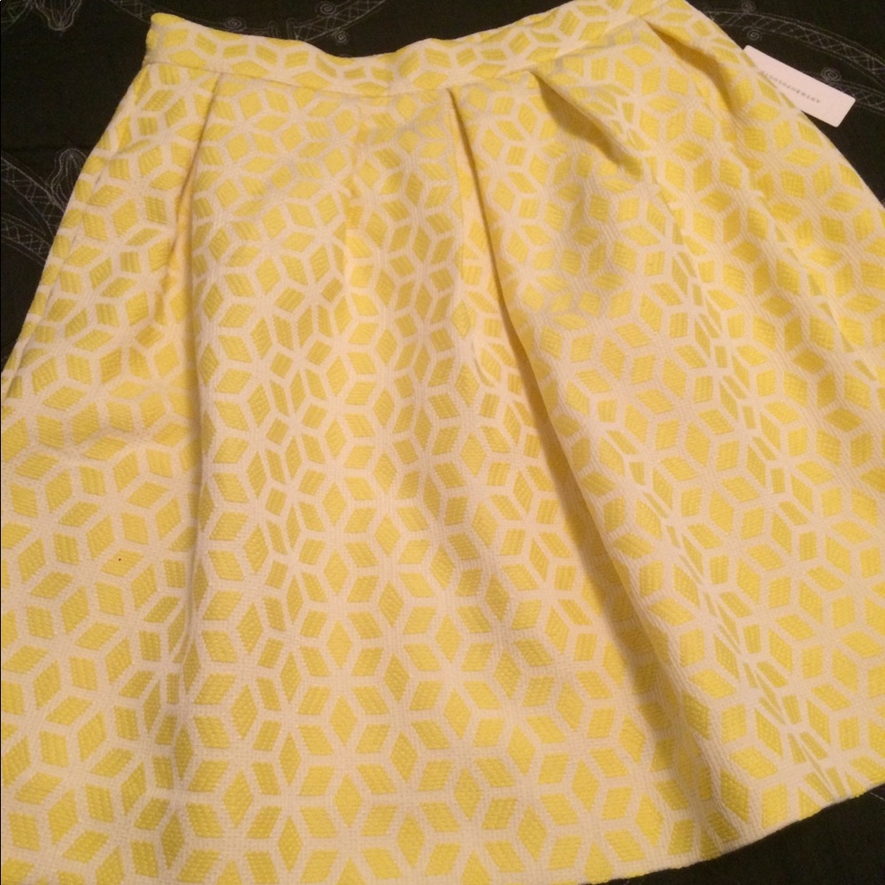 Anthropologie Hutch Lemon Zest Skirt